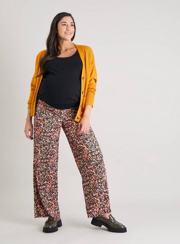 Maternity wide leg outlet trousers